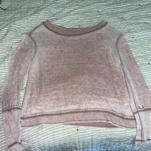 pink sweater